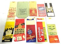 Lot of Vintage Coffee Bags