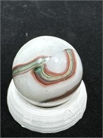 Heaton Oxblood Swirl marble 5/8” NM-