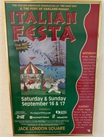 71 - VINTAGE ITALIAN FESTA FRAMED PRINT