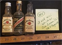 Old Fitzgeral Jim Beam advertising mini bottles