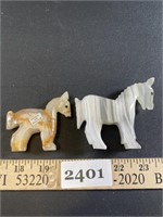 Two Onyx Animals Made in Mexico