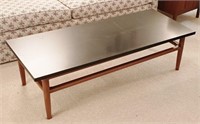 Wood Coffee Table with Stone Top
