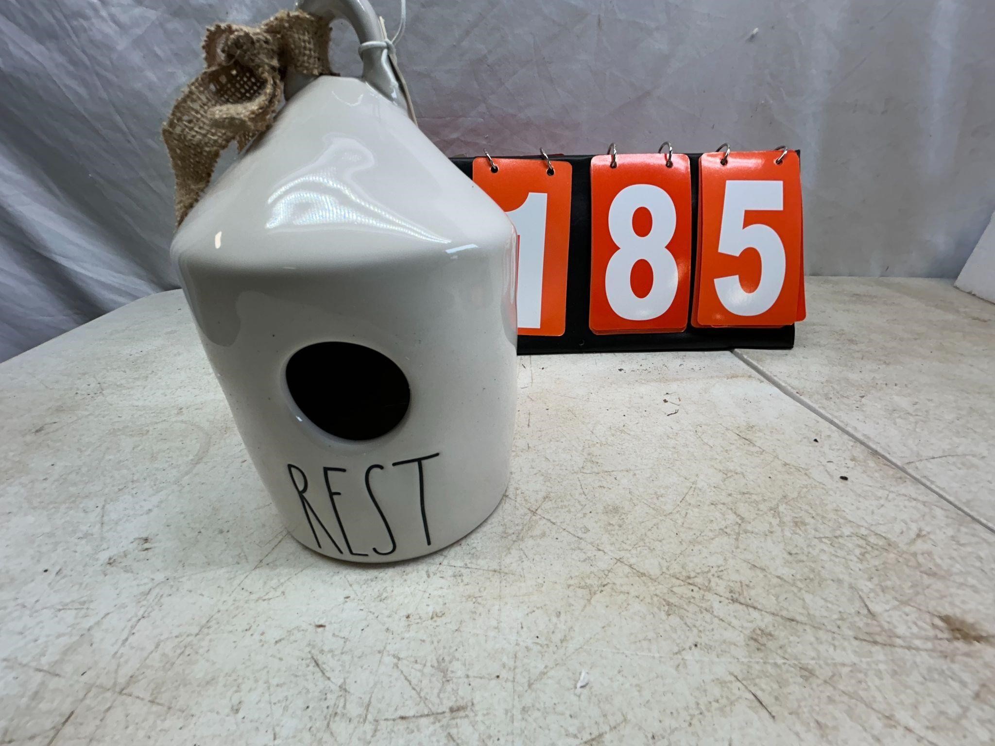 Brand New Rae Dunn Beauty "Rest" Bird House