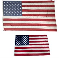 Two 50 Star American Flags