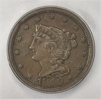 1849 Braided Hair Half Cent 1/2c ICG XF45