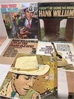 ORIGINAL 1950S 1960S HANK WILLIAMS LP RECORDS
