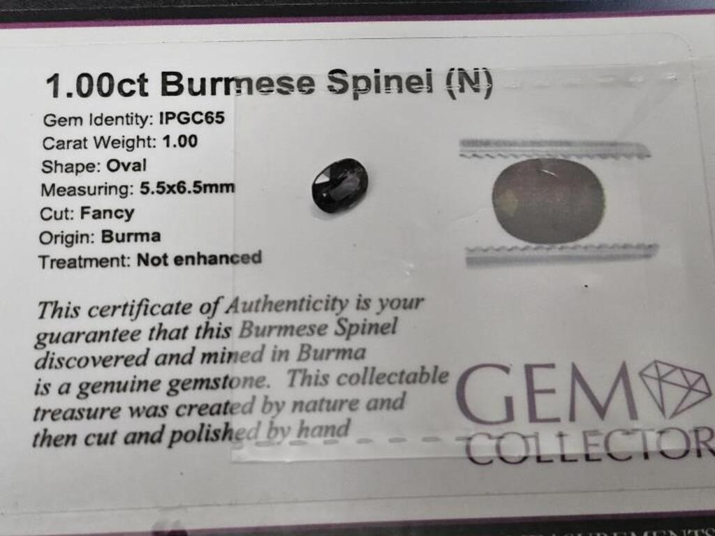 1.00ct Burmese Spinel