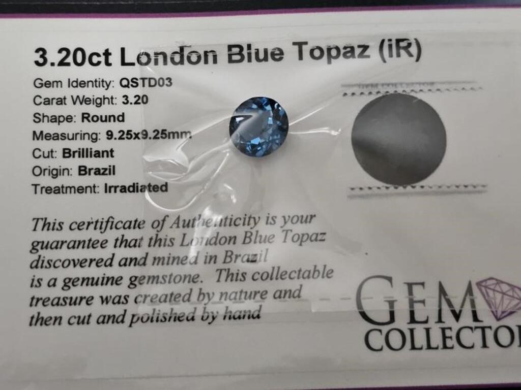 3.20ct London BLue Topaz