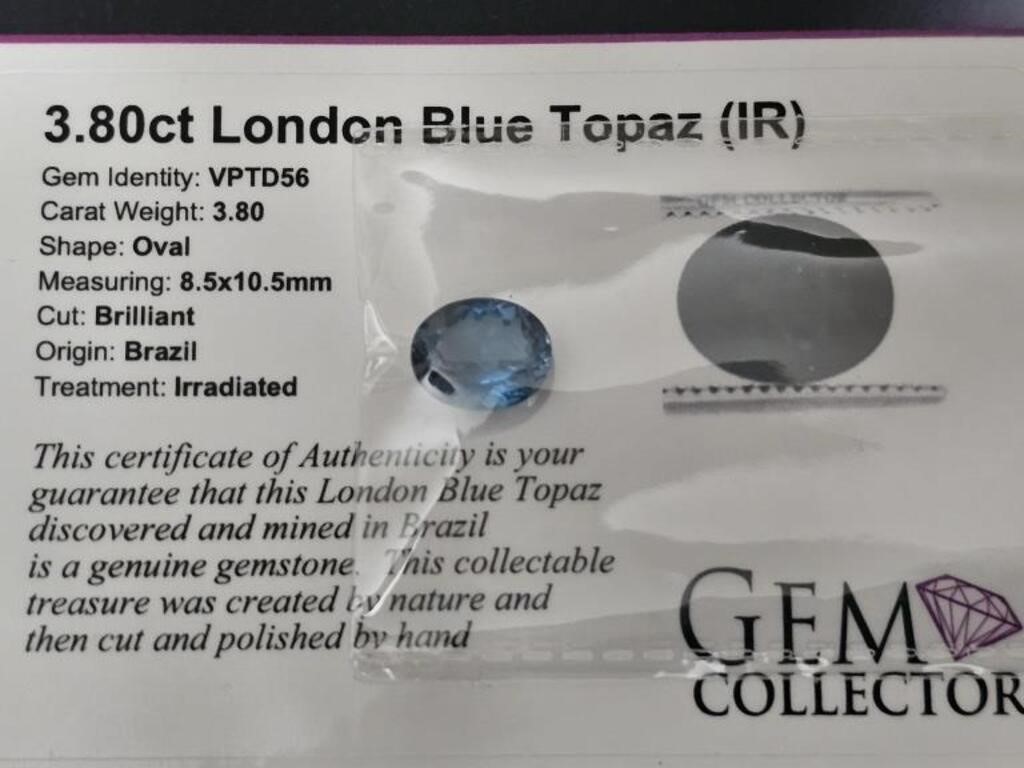 3.80ct London Blue Topaz