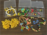 Tropical Inspired Costume Jewelry Grouping