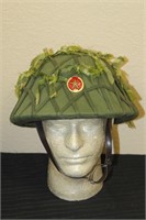 Vietnamese Communist Military Helmet w/ Camo