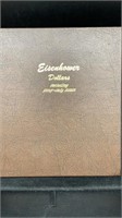 Complete Eisenhower Dollar Dansco Book, includes