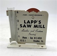 Vintage Lapp's Saw Mill Rain Gauge Recorder