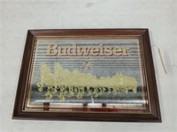Budweiser framed mirror advertising from 1989