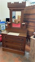 Antique Dresser with Marble Insert Eastlake Style