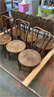 Lot of Six Bentwood Chairs