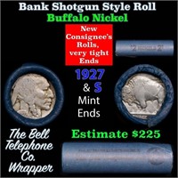 Buffalo Nickel Shotgun Roll in Old Bank Style 'Bel