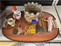 Wood Serving Tray 17" x 12" - Kewpie Dolls