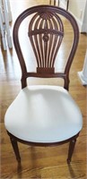 FRENCH STYLE UPHOLSTERED SEAT SIDE CHAIR