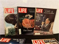 5 LIFE MAGAZINES 1960’S
