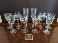 Assorted Stemmed Wine/Champaign Glasses