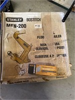 Bostitch floor nailer and box of 2” nails