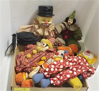 Flat of Various Clown Dolls