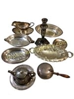 9 Pieces Silver Plate