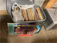 Tote of vinyl record
