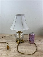vintage mini crystal cut lamp
