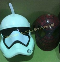 2 Masks for Children, Star Trooper and Spider Man