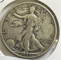 1935S Walking Liberty Half Dollar
