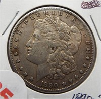 1890-S Morgan silver dollar.