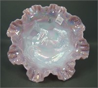 Fenton / DBS Blue Glossy Burmese Farmyard Bowl