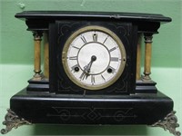 11" Antique Mantle Clock - No Glass