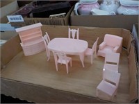 Pink Vintage doll house furniture