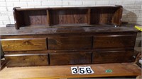 Waterbed Base W/Drawers, Headboard +