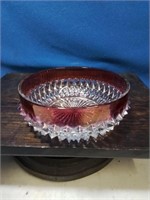 Cranberry flash candy dish