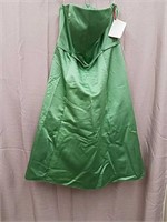 Michael Angalo Green Strapless Dress- Size 16