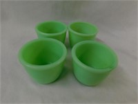 Jadeite McKee custard cups (4)