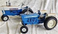 Two Ford Die Cast Replica Tractors