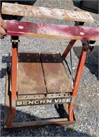 Bench vice w/ rolling stand