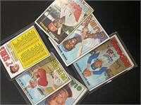 (6) 1967 Baseball Stars- Rose, Mantle C.L., Mays