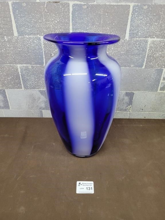 Large blown glass vase