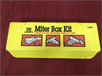 Miter box and saw