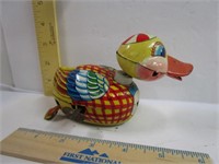 Wind Up Tin Toy Duck