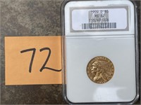 1909-D Indian Head Gold Half Eagle NGC MS62