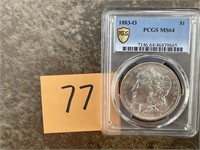 1883-0 Morgan Dollar PCGS MS64