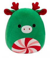 Squishmallows Green Moose with Peppermint Swirl