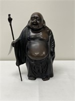 Metal Budha, 14 1/2" tall, Very Heavy